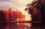 Albert Bierstadt Autumn Woods oil